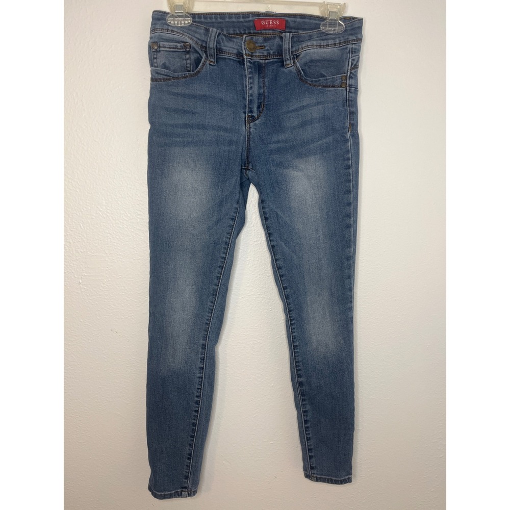 Guess Womens Skinny Jeans Size 27 Blue Denim Low Rise Casual